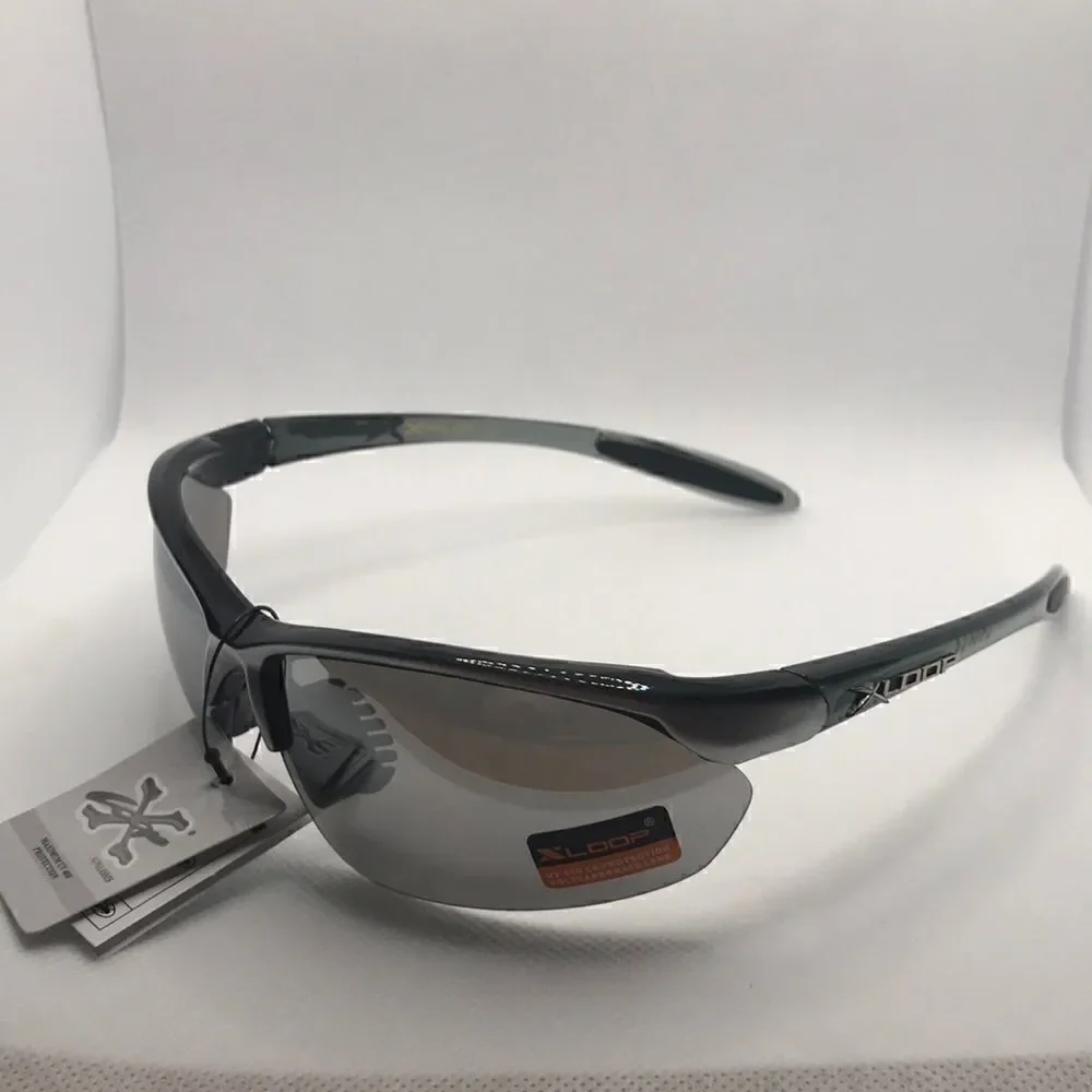 Xloop Rimless Mirrored Lens Sunglasses